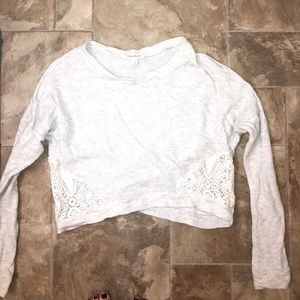 Gray Cropped Sweater